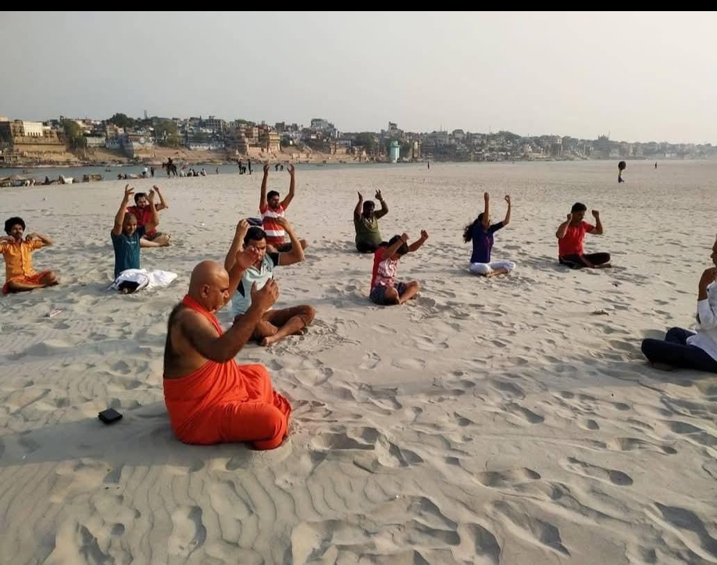Sunrise Ganga Sand Meditation and Yoga